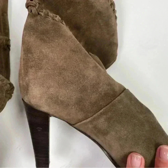 Vintage Coach Brown Suede Vintage Jae Knee High‎ Heeled Boot - Picture 6 of 11